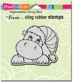 Stampendous, Cling Stamps, Hippo Holiday