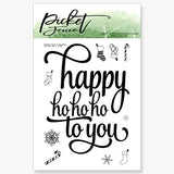 Picket Fence Studios 3"X4" Clear Stamp Set, Ho Ho Ho