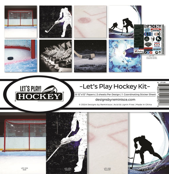 Reminisce Collection Kit 12"X12", Let's Play Hockey