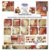 3Quarter Designs, Holly Jolly, 12x12 Design Paper & Diecuts Set