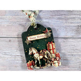 Stamperia, Colored Wooden Shapes A5, Gear Up For Christmas Snowglobes