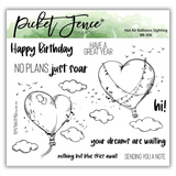 Picket Fence Studios, Hot Air Balloons Sighting Clear Stamps