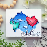 Picket Fence Studios, Hot Air Balloons Sighting Clear Stamps