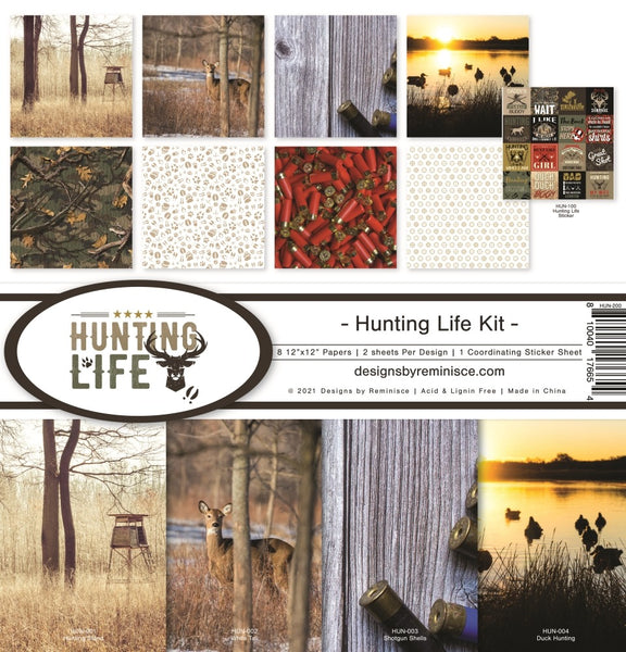 Reminisce Collection Kit 12"X12", Hunting Life