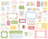 Echo Park Cardstock Ephemera 33/Pkg, Frames & Tags, In Full Bloom (IFB484025)