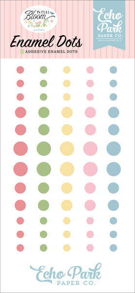 Echo Park, Adhesive Enamel Dots, In Full Bloom