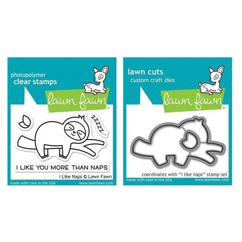 Lawn Fawn, Clear Stamps & Dies Combo, I Like Naps (LF2163 & LF2164)