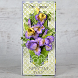 Heartfelt Creations Iris Garden Collection, Cling Rubber Stamp Set, Iris Garden Petals