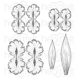 Heartfelt Creations Iris Garden Collection, Cling Rubber Stamp Set, Iris Garden Petals