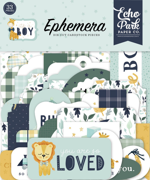 Echo Park Cardstock Ephemera 33/Pkg, Icons, It's A Boy
