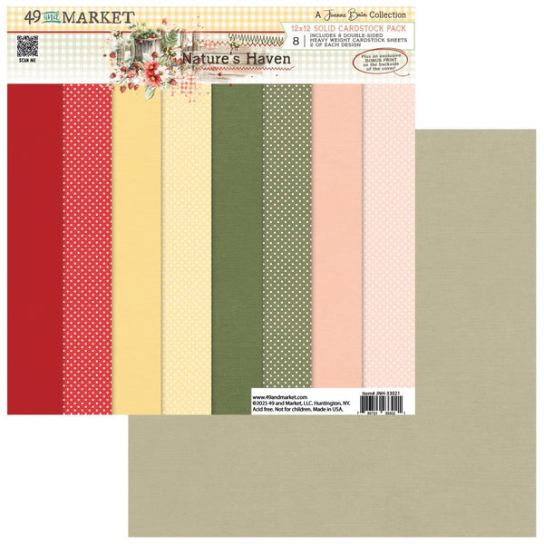 49 And Market Collection Pack 12"X12", Nature's Haven, Solids