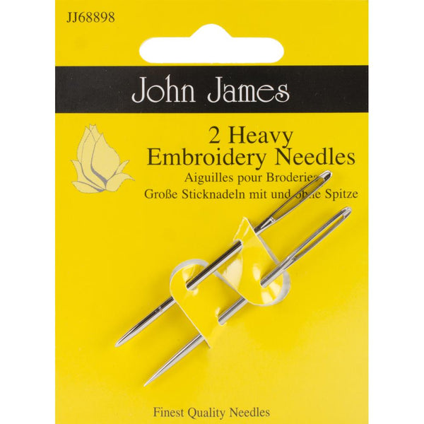 John James Heavy Embroidery Hand Needles, Size 14, 2/Pkg