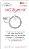 Doodlebug Just Charming Charm Clip & Keychain, Snow Much Fun