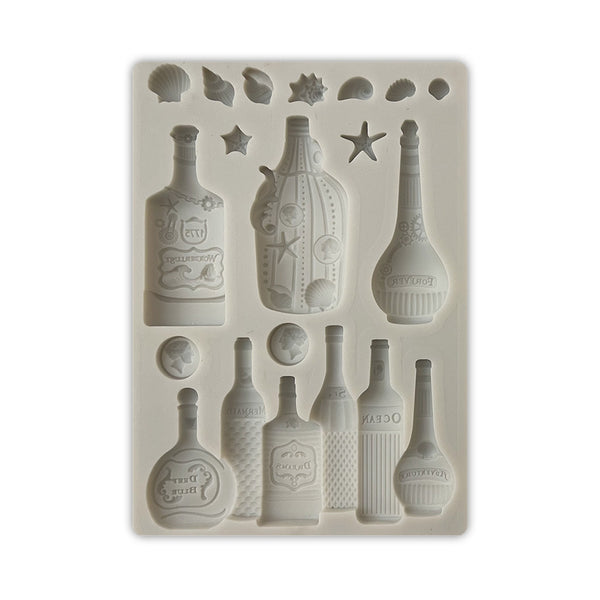 Stamperia Silicone Mould A6, Songs Of The Sea, Bottles
