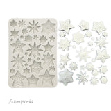 Stamperia Silicone Mold A5, Gear Up For Christmas, Stars