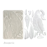 Stamperia, Silicone Mold A5, Masquerade, Feathers