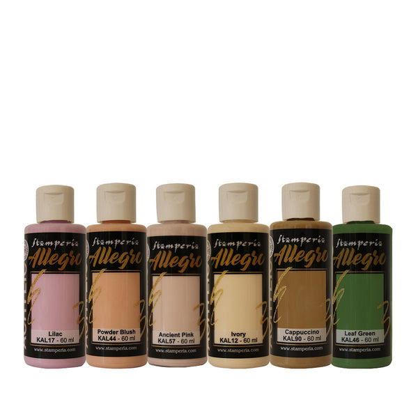 Stamperia Allegro Paint Set 6/Pkg, Romance Forever (Please see Note)