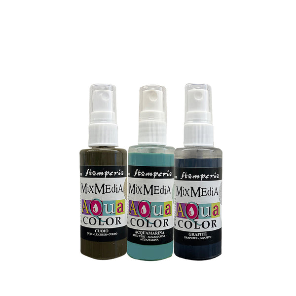 Stamperia Aquacolor 3/Pkg, Silent Sea (KAQXSL)
