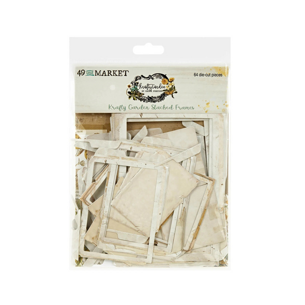 49 And Market Chipboard Set, Stacked Frame Set, Krafty Garden (DWE-30280)