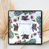 Katkin Krafts, 6"x8" Clear Stamps Set, The Butterfly Effect