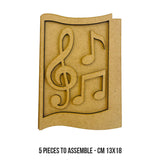 Stamperia Crafty Shapes, Music Notes