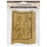 Stamperia Crafty Shapes, Music Notes