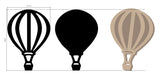 Stamperia, Crafty Shapes, Timeless, Air Balloon (KLSM52)