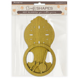 Stamperia, Crafty Shapes, Gardens of Time, Pendulum Clock (KLSM82)
