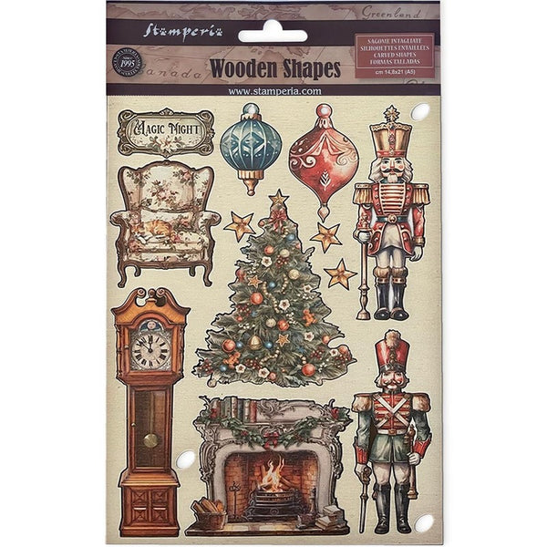 Stamperia Colored Wooden Shapes A5 The Nutcracker, Soldiers