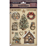 Stamperia, Colored Wooden Shapes A5, The Owl's House (KLSP187)