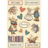 Stamperia, Colored Wooden Shapes A5, Family (KLSP192)