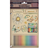 Stamperia, Colored Wooden Shapes A5, Daisy Art (KLSP195)