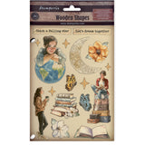 Stamperia Colored Wooden Shapes A5, Create Happiness, Secret Diary (KLSP196)