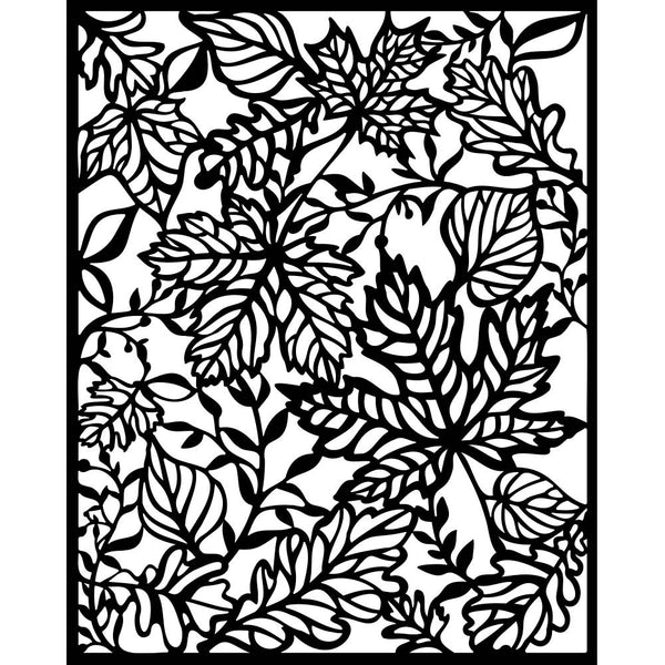 Stamperia Stencil 7.87"X9.84", Magic Forest Leaves