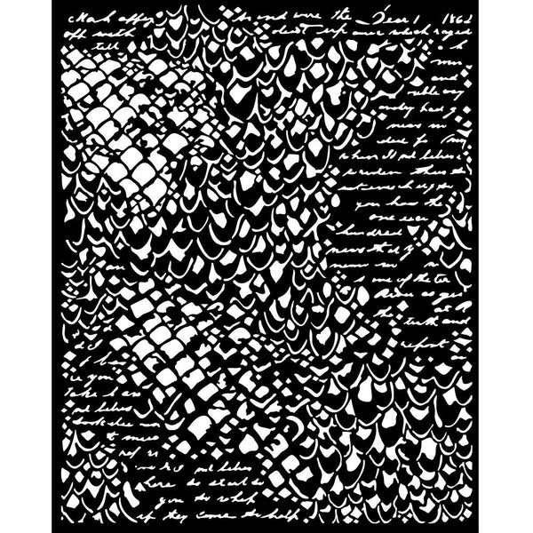 Stamperia Stencil 7.87"X9.84", Songs Of The Sea, Mermaid Scales