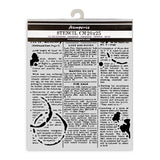 Stamperia, Stencil 7.87"X9.84", Coffee And Chocolate Daily News