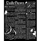 Stamperia, Stencil 7.87"X9.84", Coffee And Chocolate Daily News