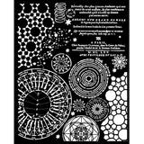 Stamperia Stencil 7.87"X9.84", Fortune, Macrocosm Mixed Patterns