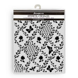Stamperia, Stencil 7.87"X9.84", Daisy Art, Texture Butterfly and Daisy (KSTD198)