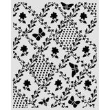 Stamperia, Stencil 7.87"X9.84", Daisy Art, Texture Butterfly and Daisy (KSTD198)