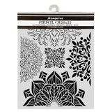 Stamperia, Stencil 7.87"X9.84", Gardens of Time, Half Friezes (KSTD204)