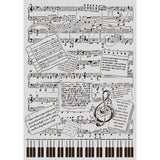 COMING SOON - Stamperia Stencils A3 11.7" x 16.5", Music (KSTDA3014)