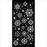 Stamperia Stencil 4.92"X9.84", Gear Up For Christmas, Snowflakes