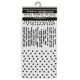 Stamperia, Stencil 4.72"X9.84" Create Happiness, Dewdrops, Patterns