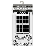 Stamperia, Stencil 4.72"X9.84", Masquerade Window (KSTDL113)