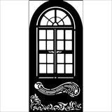 Stamperia, Stencil 4.72"X9.84", Masquerade Window (KSTDL113)