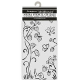 Stamperia, Stencil 4.72"X9.84", Hidden Grove, Strawberries (KSTDL115)