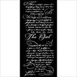 Stamperia, Stencil 4.72"X9.84", The Owl's House, Letter (KSTDL126)