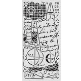 Stamperia, Thick Stencil 12x25 cm, A New Beginning, Notes (KSTDL154)
