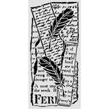 Stamperia, Stencil 4.72"X9.84", All Around, Letter and Feathers (KSTDL159)